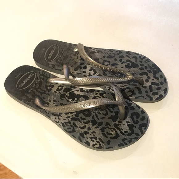 Haviainas gray flip flop sandals  35 US 6 - Picture 4 of 5
